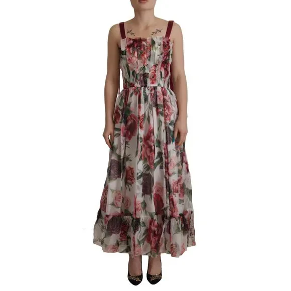 chinese dress ladies Dolce & Gabbana Spring Summer 1999 Silk Floral Corset Dress  The Raret